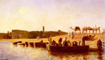 Edwin Lord Weeks : At the River Crossing